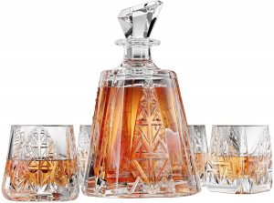 Aztec Whiskey Decanter Glass Set