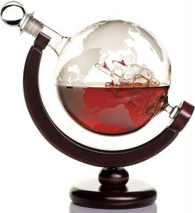 kemstood whiskey globe decanter