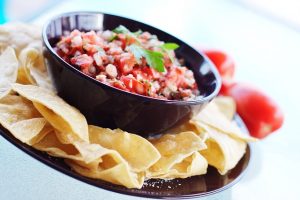 salsa and chips